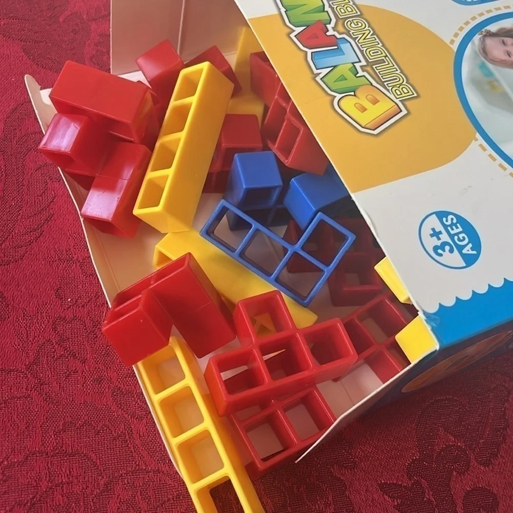 Brand New 48-Piece Kids Tetra Tower Game Balance Stacking Building Blocks Toy
